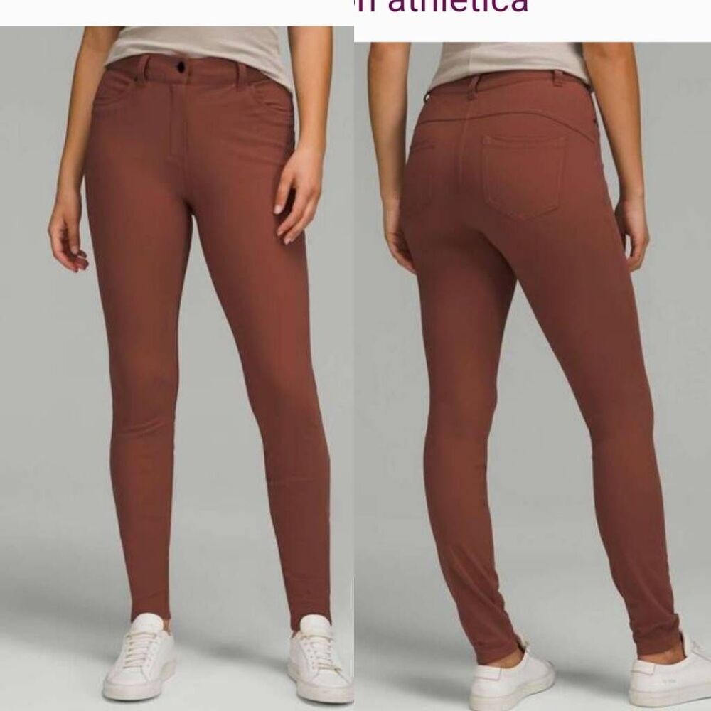 Lululemon City Sleek 5 Pockets  Pants-Burn Orange  29
